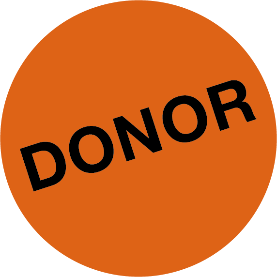 organ donor 'orange dot' logo